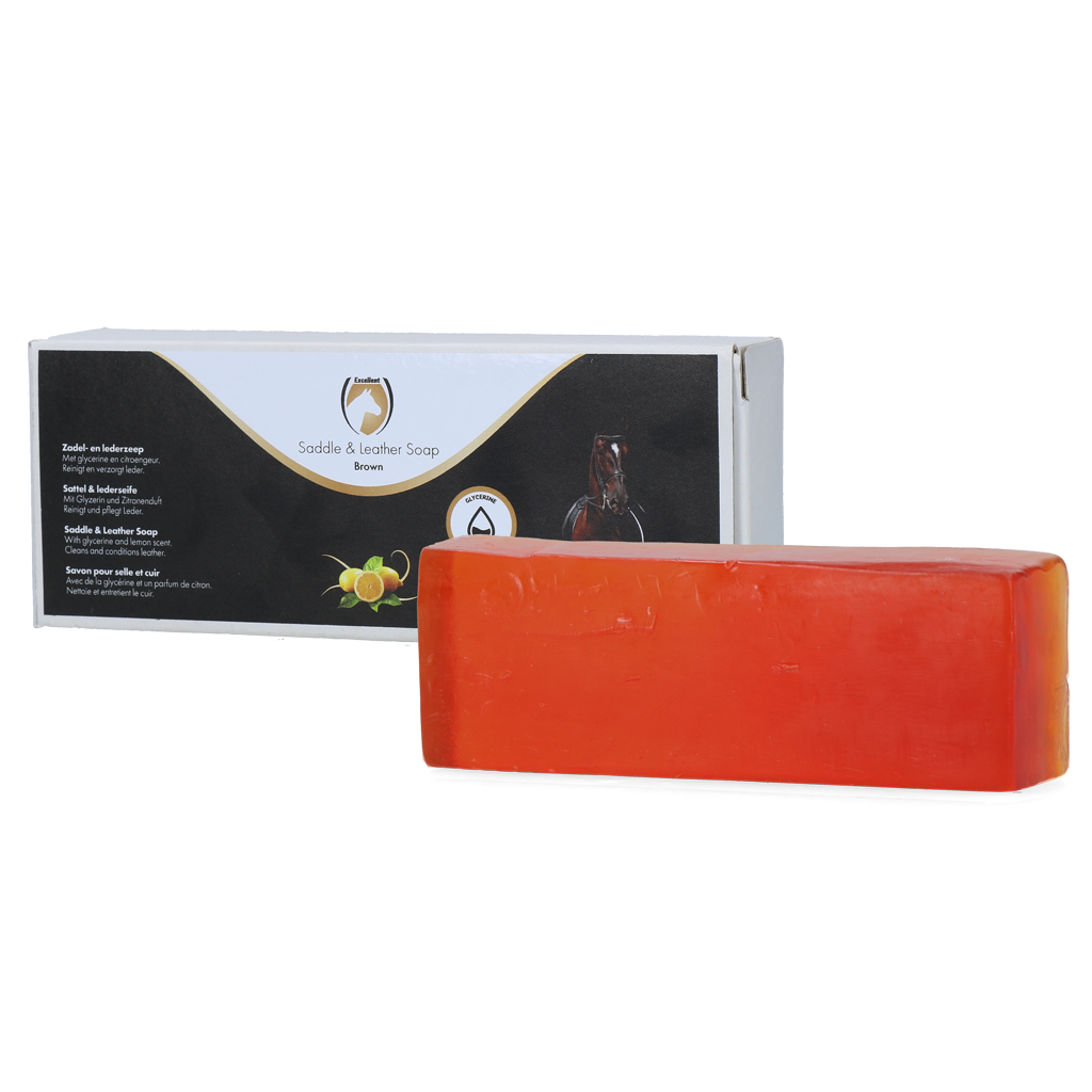 Zadelzeepstaaf met Glycerine en Citroengeur, 330 g Sattelseifenstück mit Glycerin und Zitronenduft, 330 g
