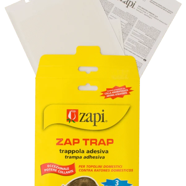 Klebefalle für Mäuse und kriechende Insekten, 15 x 21 cm, 3 Stück – Zapi Zap Trap