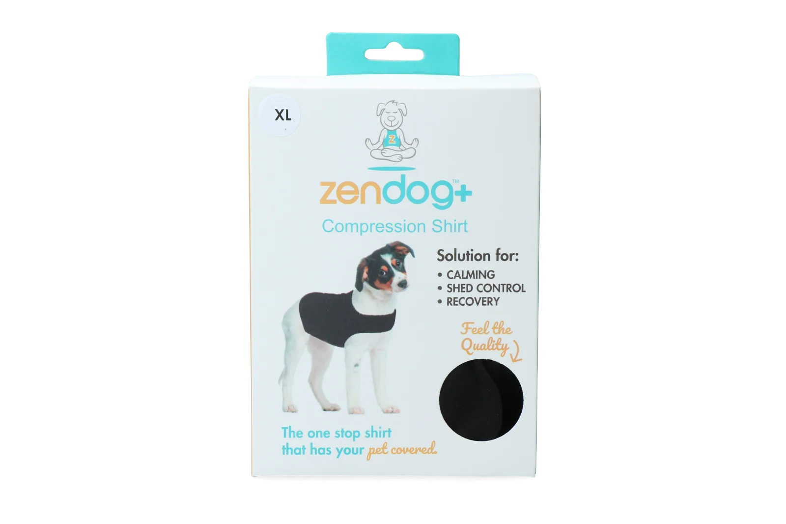 ZENP5932.png Kompressionsshirt für Hunde XL, atmungsaktiv, Brustumfang 61 bis 71 cm – Zenpet ZenDog Compression Shirt – Bild 1