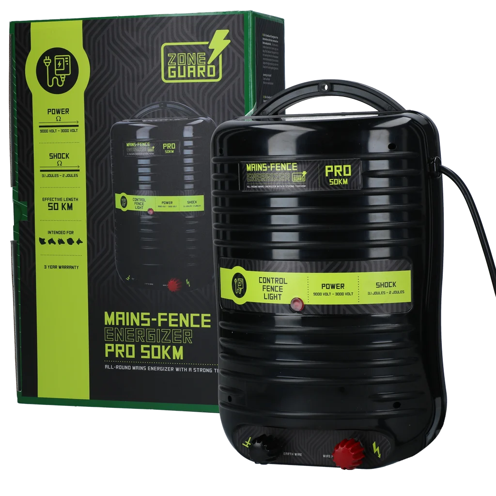 Netzbetriebenes Weidezaungerät – ZoneGuard Energizer Pro 50 km – Bild 1