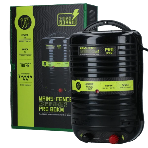 Netzgerät für Elektrozaunanlagen – ZoneGuard Energizer Pro 80 km