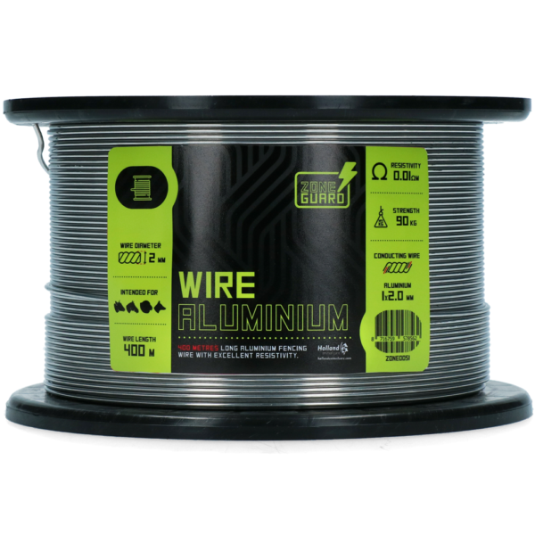 Elektrodraht aus Aluminium, 2 mm, 400 m – ZoneGuard Basic
