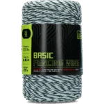 Weidezaunleiter 3 mm, Weiß mit Dunkelgrün, 200 m – ZoneGuard Basic