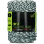 Weidezaunleiter 3 mm, Weiß mit Dunkelgrün, 400 m – ZoneGuard Basic