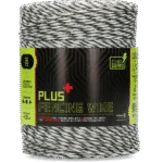 Weidezaunlitze 3 mm, Weiß mit Dunkelgrün, 400 m – ZoneGuard Plus