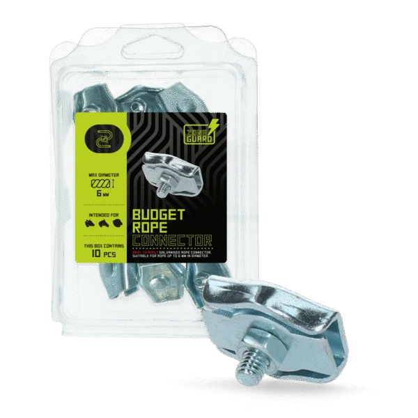 Seilverbinder für elektrisches Seil mit 6 mm, 10 Stück – ZoneGuard Budget