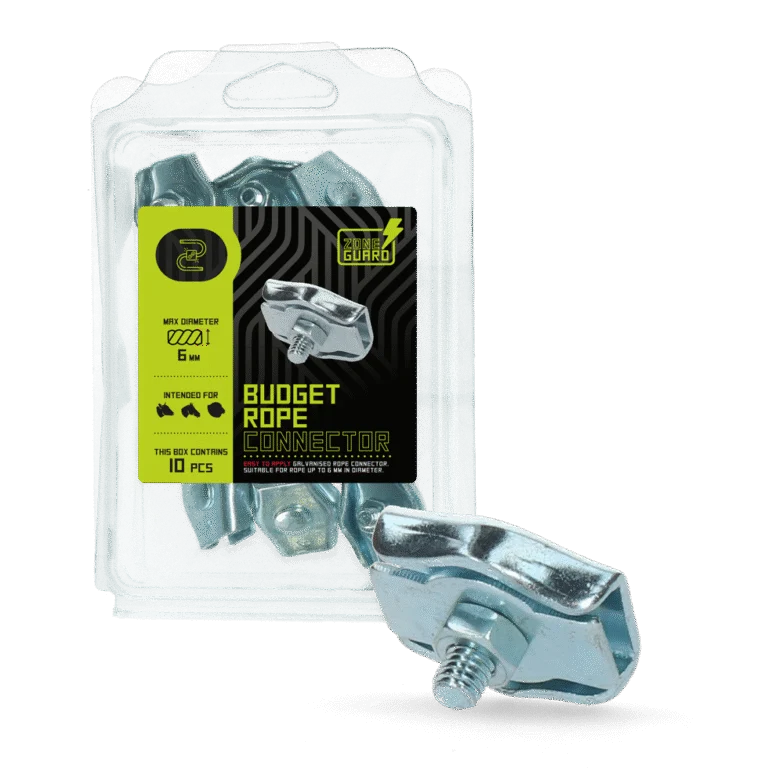Seilverbinder für elektrisches Seil mit 6 mm, 10 Stück – ZoneGuard Budget