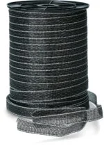 Weidezaunband 20 mm Schwarz mit 9 Edelstahldrähten, 200 m – ZoneGuard Basic