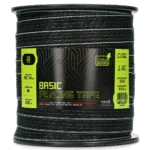 Weidezaunband 40 mm Schwarz mit 9 Edelstahlleitern, 200 m – ZoneGuard Basic – Bild 2