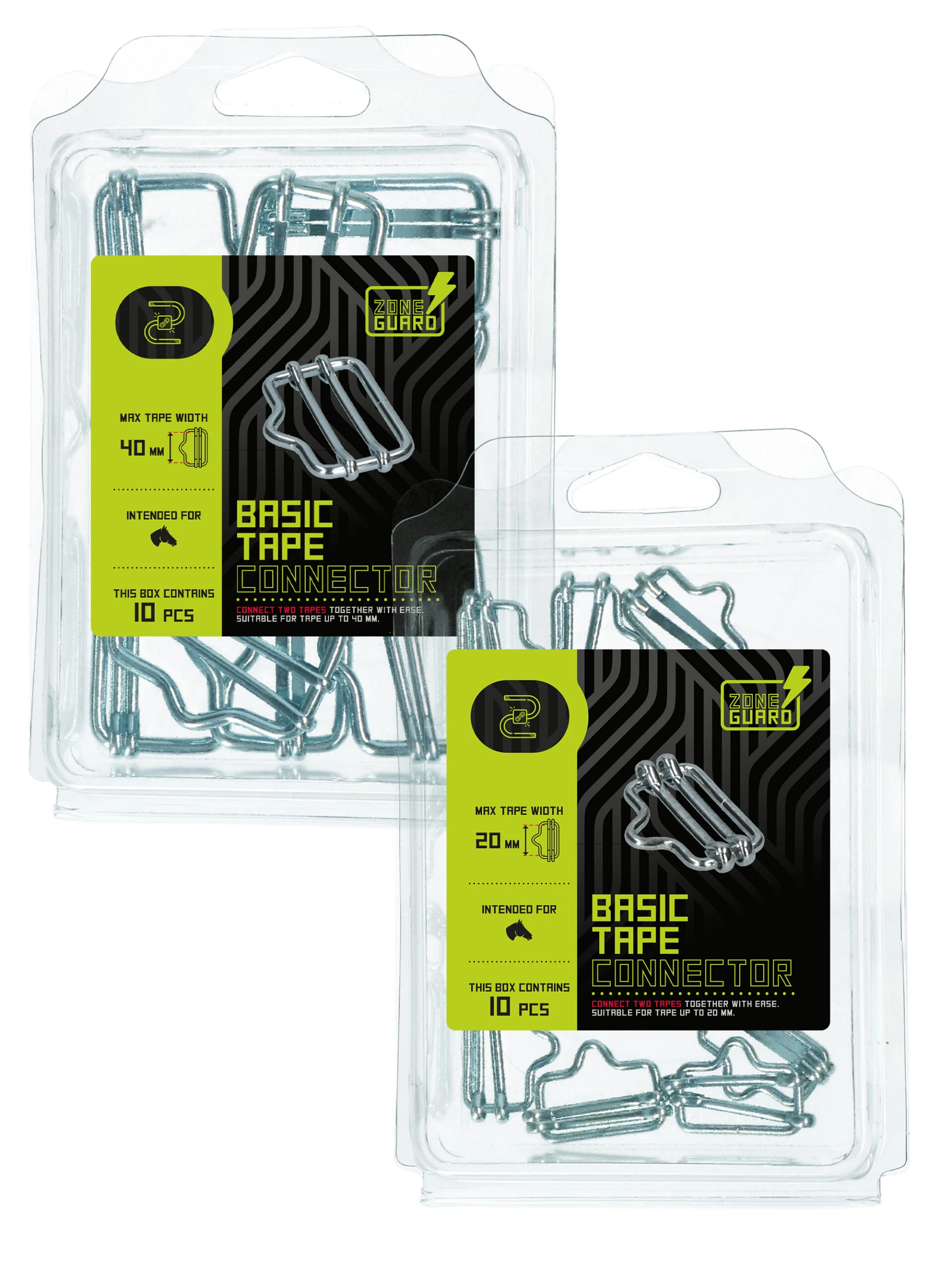 Bandverbinder für Band bis 20 mm, 10 Stück – ZoneGuard Basic – Bild 1