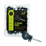 Ringisolator mit durchgehendem Kern, Schwarz, 25 Stück – ZoneGuard Strong – Bild 2