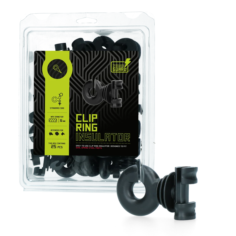 Ringisolator für ovale Stahlpfähle, 25 Stück – ZoneGuard Clip – Bild 2