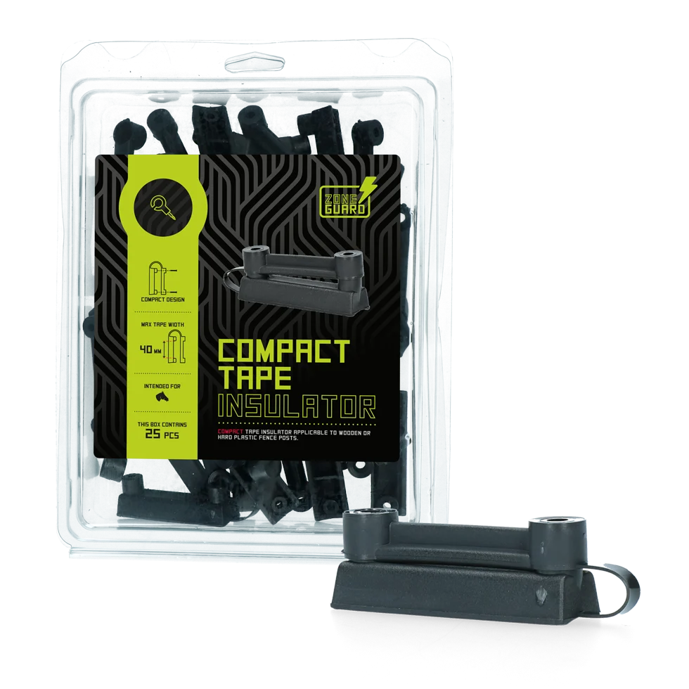Bandisolator für Weidezaunband bis 40 mm, 25 Stück – ZoneGuard Compact – Bild 2
