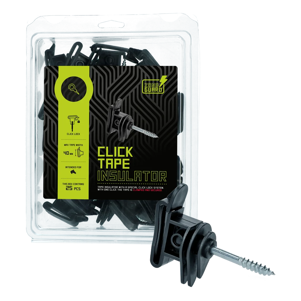 Bandisolator mit Klicksystem für Band bis 40 mm, 25 Stück – ZoneGuard Click – Bild 2