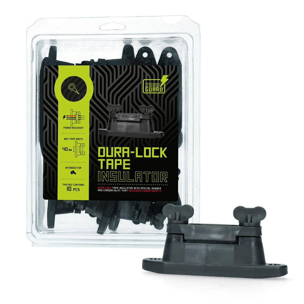 Bandisolator für 40 mm breites Band mit Gummi- und Kohlenstoffeinlage, 10 Stück – ZoneGuard Dura-Lock – Bild 2