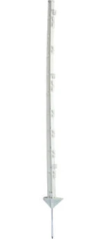 Kunststofftrittpfahl, 105 cm, Weiß – ZoneGuard
