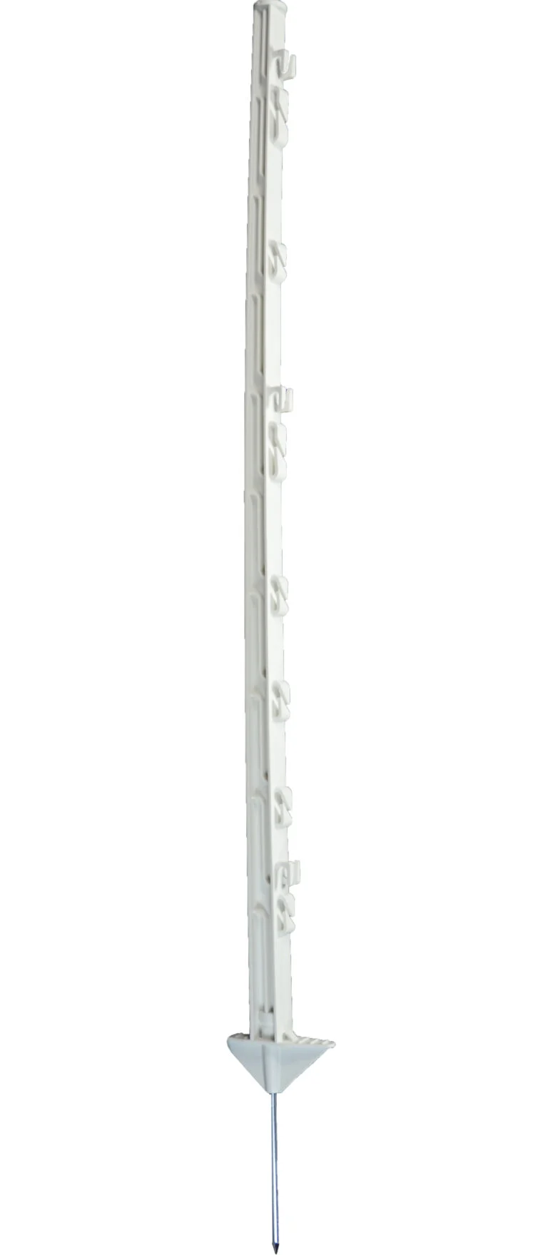 Kunststofftrittpfahl, 105 cm, Weiß – ZoneGuard