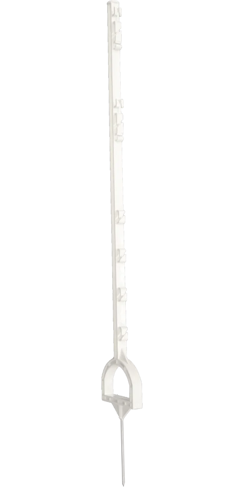 Trittpfahl mit Steigbügel, 115 cm, Weiß – ZoneGuard