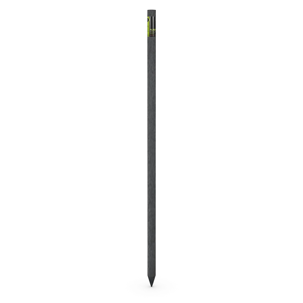 Weidezaunpfahl aus Kunststoff mit Spitze, 45 x 1500 mm, ZoneGuard Permanent – Bild 1