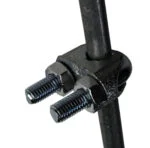 Verzinkter Erdungsstab mit Klemme, 1 m – ZoneGuard – Bild 2