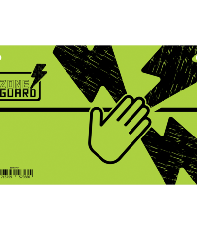 Warnschild Gefahr: Elektrozaun – ZoneGuard