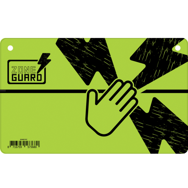 Warnschild Gefahr: Elektrozaun – ZoneGuard
