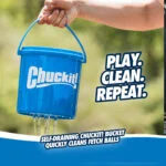 Hundeball Set mit Eimer und Ablauflöchern, 8 Bälle M – Chuckit! Bucket – Bild 5