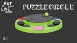 Hundepuzzle für Futterbrocken und Snacks mit rutschfesten Füßen – Eat Slow Live Longer Puzzle Circle – Bild 2