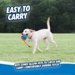 Hundeball mit Seil und Griff, schwimmfähig, ø 13 cm – Chuckit! Rope Fetch – Bild 5