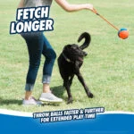 Hundeball mit Seil und Griff, schwimmfähig, ø 13 cm – Chuckit! Rope Fetch – Bild 6