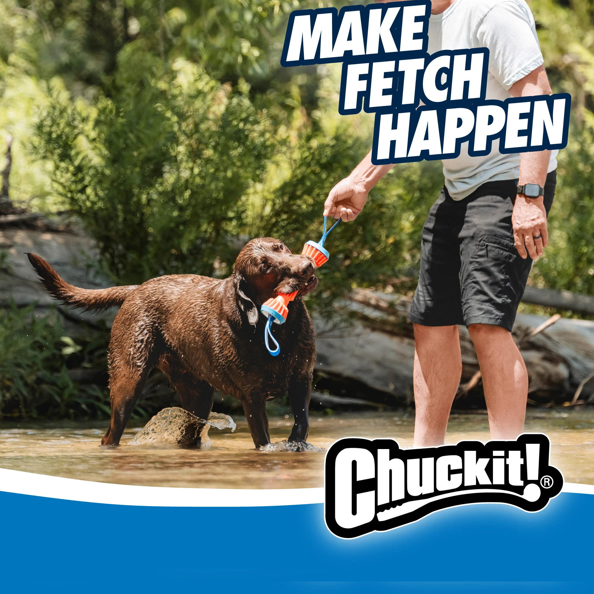 Apportierdummy aus Gummi, schwimmfähig, 34 cm – Chuckit! Rugged Bumper L – Bild 6