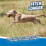 Zerrspielzeug für Hunde mit Tennisball und Band, ø 6 cm – Chuckit! Ultra Tug M – Bild 4