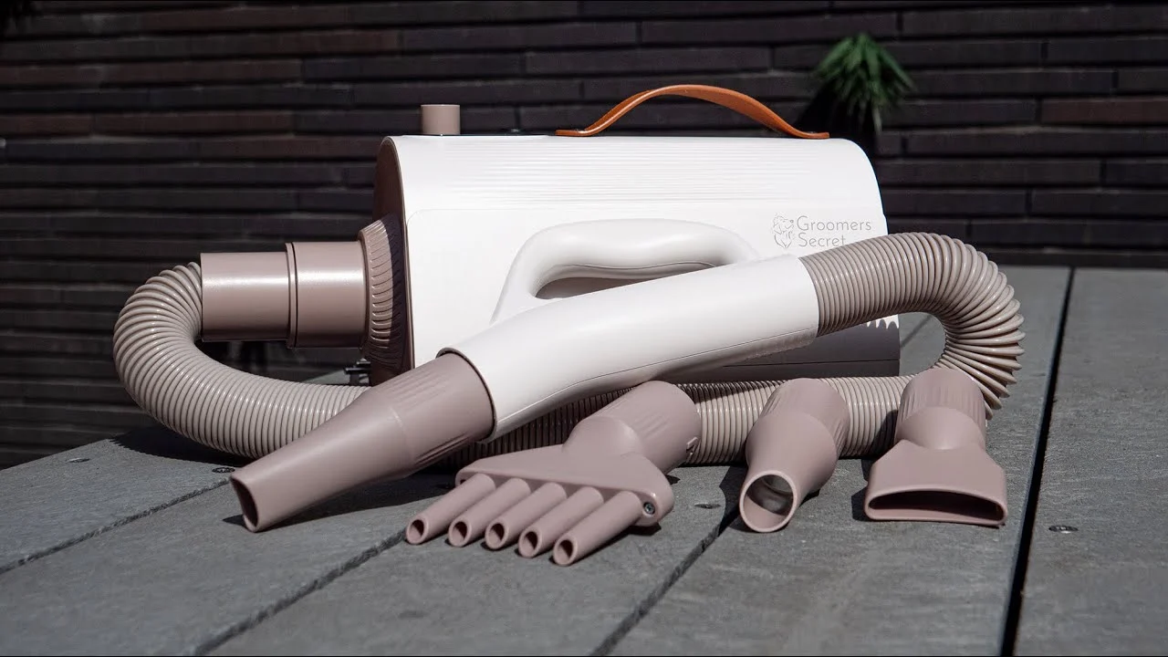 Hundeföhn mit Aufsätzen zum Trocknen und Kämmen – Groomers Secret Pet Hair Dryer – Bild 2