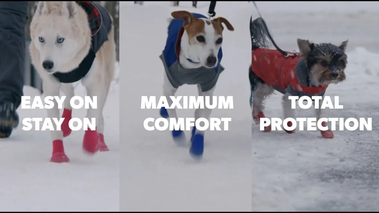 Hundeschuhe mit rutschfester Sohle, wasserdicht, Größe XS, Rot und Schwarz, 2 Stück – Goo-eez Ultras – Bild 5