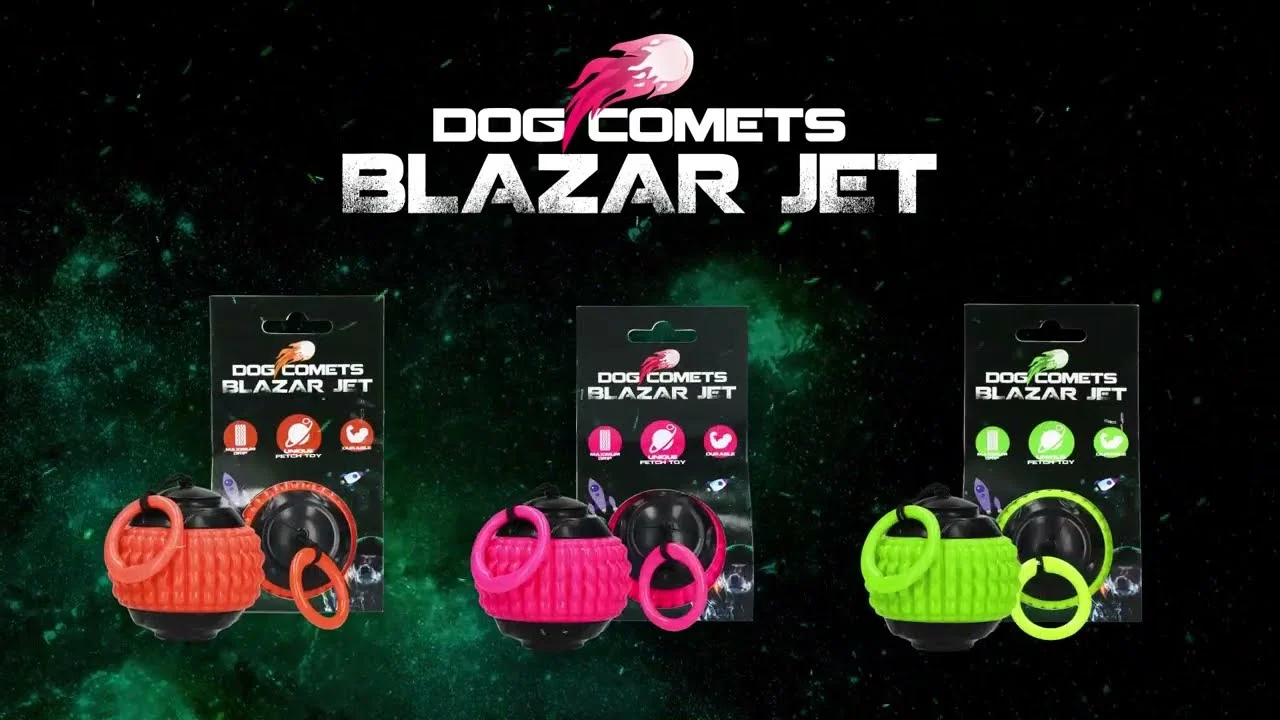 Hundeball mit einziehbarem Seil, Rosa – Dog Comets Blazar Jet – Bild 4