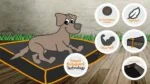 Hundebett mit imprägnierter Oberseite und rutschhemmender Unterseite, Grau S 65 x 50 cm – Bodyguard Royal Bed – Bild 5